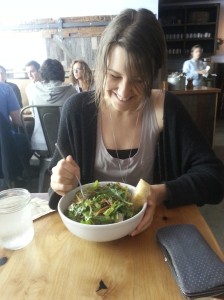 FInally tricked her into laughing for the camera