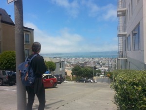 She could not believe the view. I told her to believe it.