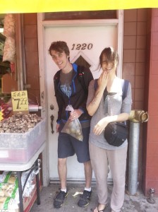 They were pretending it was our door. It was not.