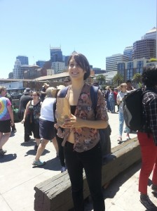 She was just as happy as a little mountain goat. 