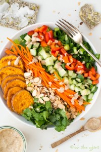 from Oh She Glows :) She knows how to make a meal sized salad!