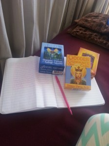 Pink pen always for this lady