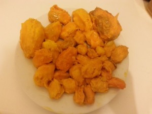 With my bare hands I peeled them!