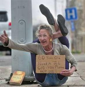 begging on the street